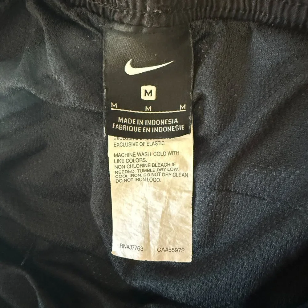 Youth Boy's M Nike Big Boys Volley Swim Shorts Black Gray Stripes Beach Summer